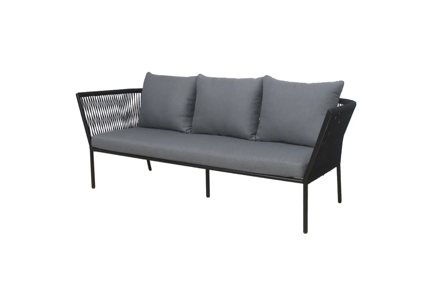 4er Sofa Viola Metallgestell schwarz pulverbeschichtet, K...
