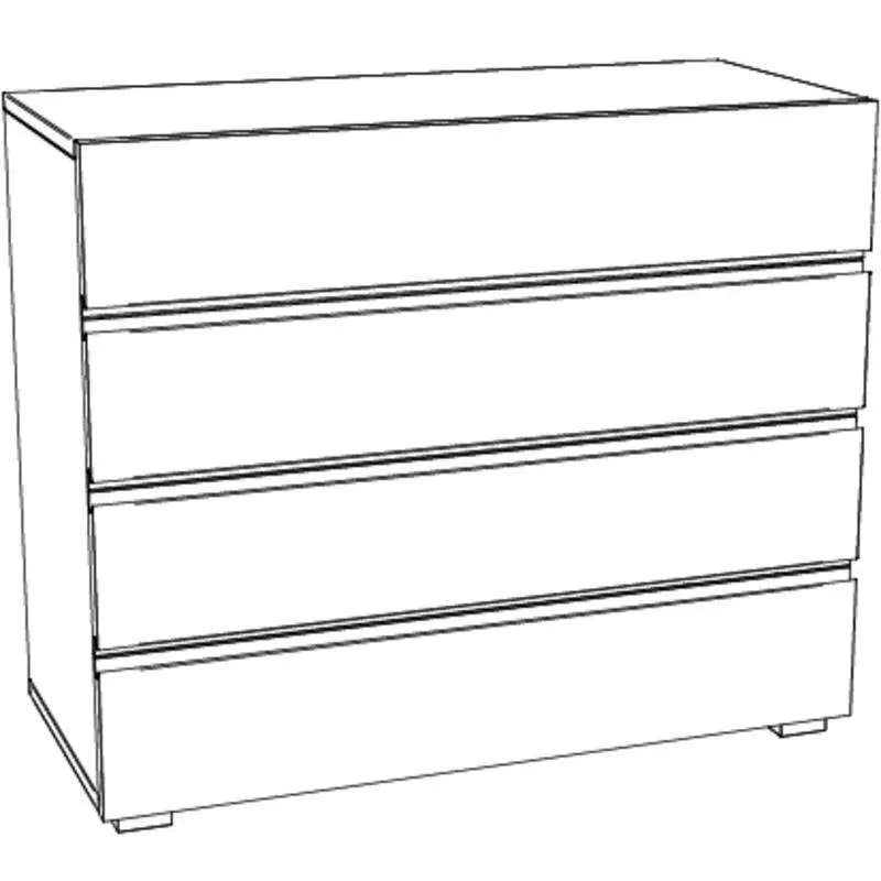 Hasena Kommode LOVARA - 90 cm - Eiche bright, geölt