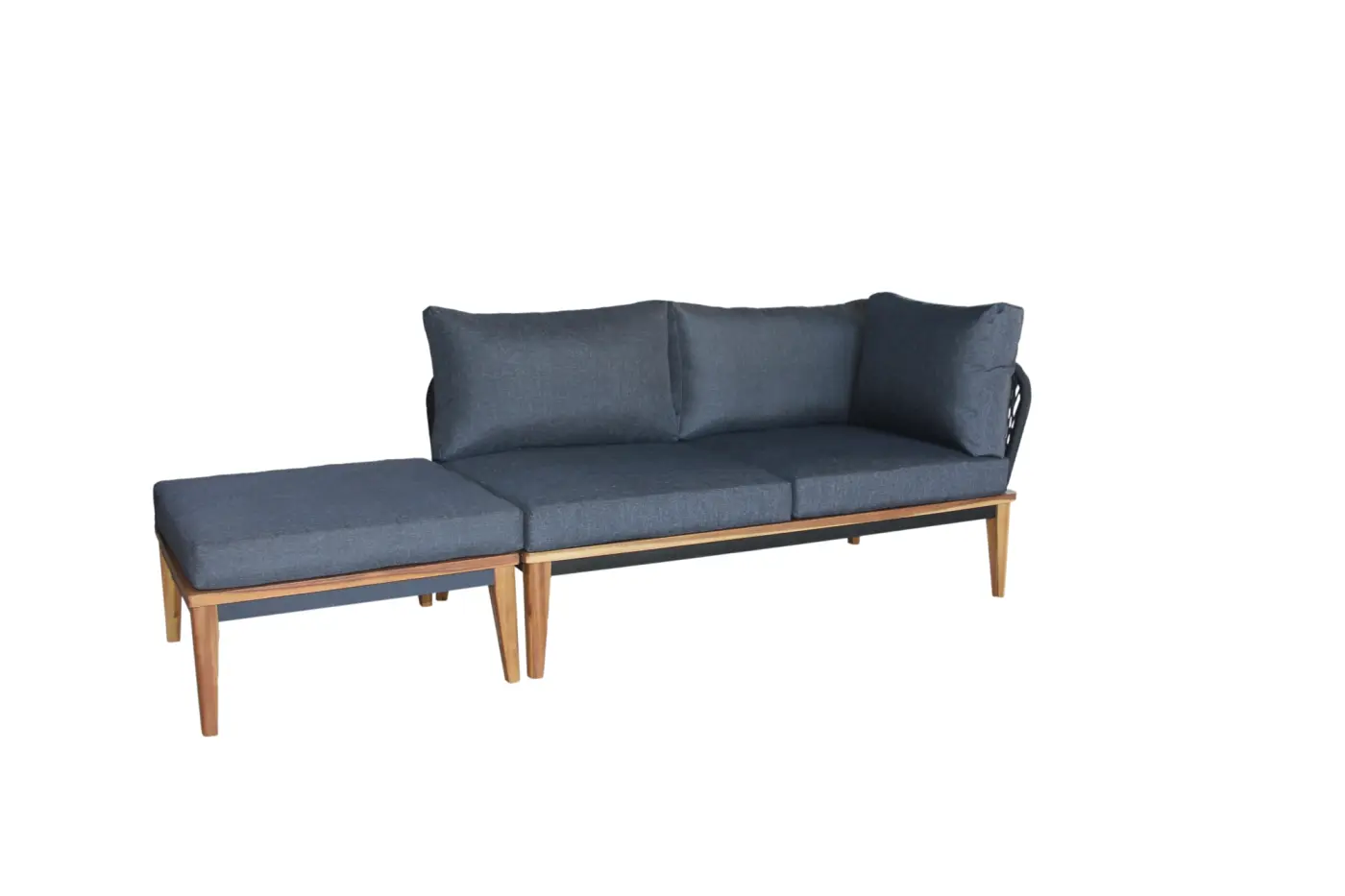 Gartenlounge Bellinzona klein, Gartensofa 2er plus Hocker...