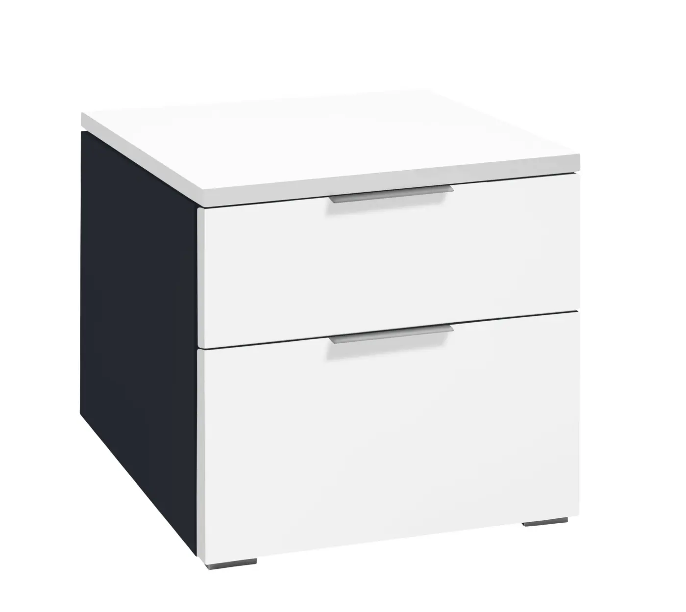 Hasena Nachttisch TWIA - 45 cm -  Anthracit / Weiss