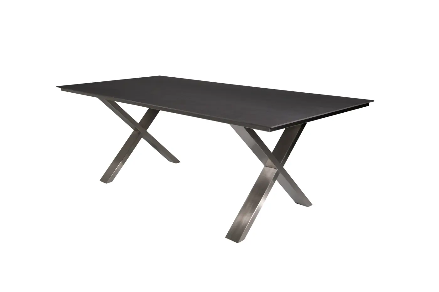 Gartentisch Monaco X-Form Keramik anthrazit