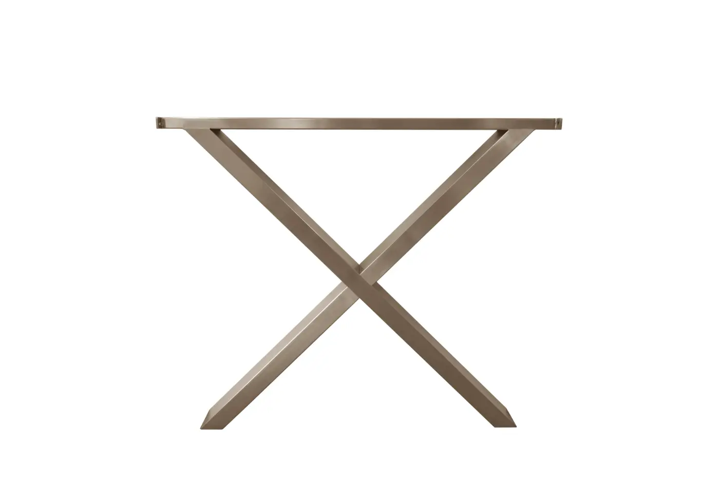 Gartentisch Monaco, Edelstahl X-Form, 210x100 cm Keramikp...