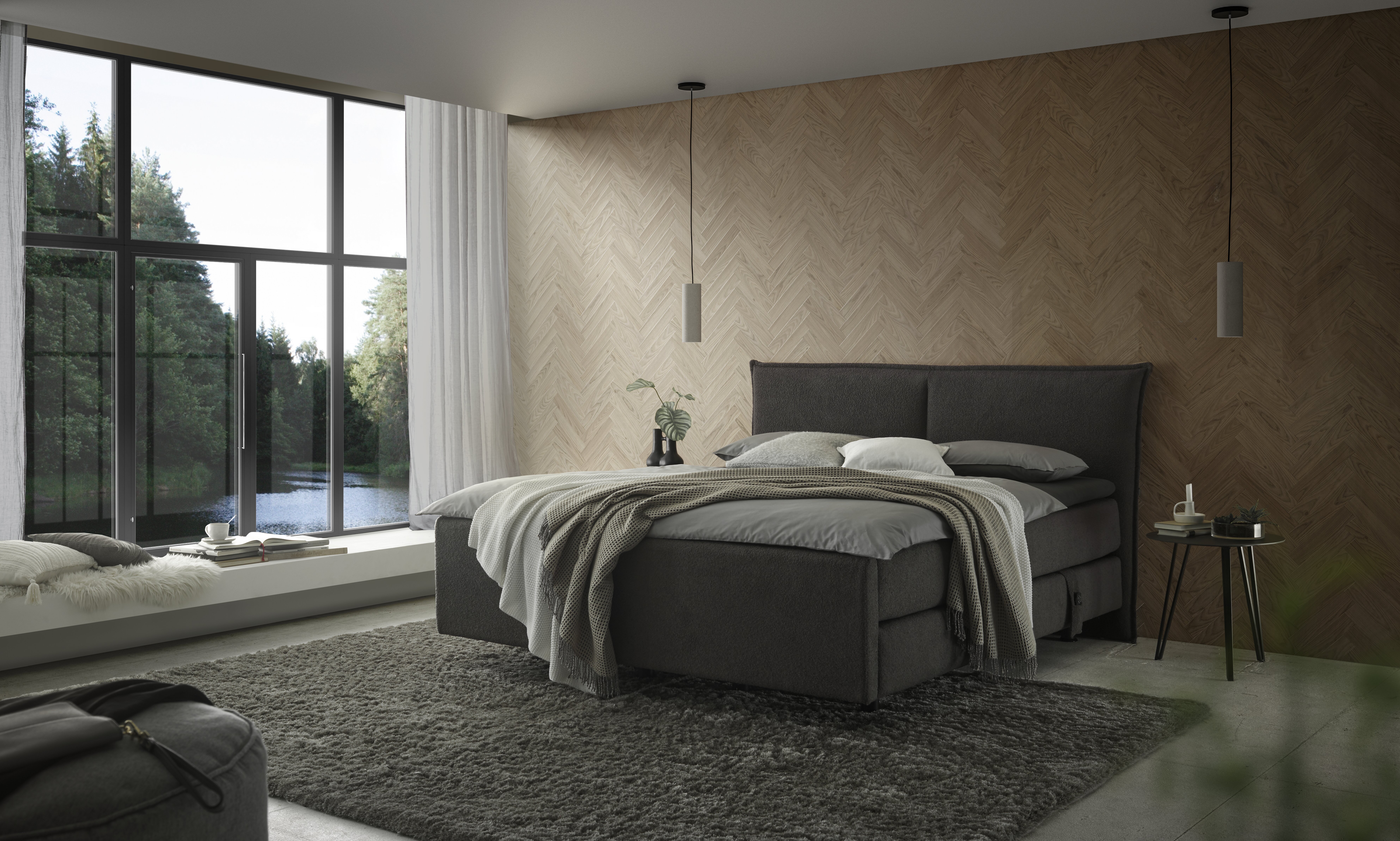 FEMIRA Boxspringbett  FeMyDream 3  - Kopfteil 10 - Liegefläche 180x200cm - mit Motoren