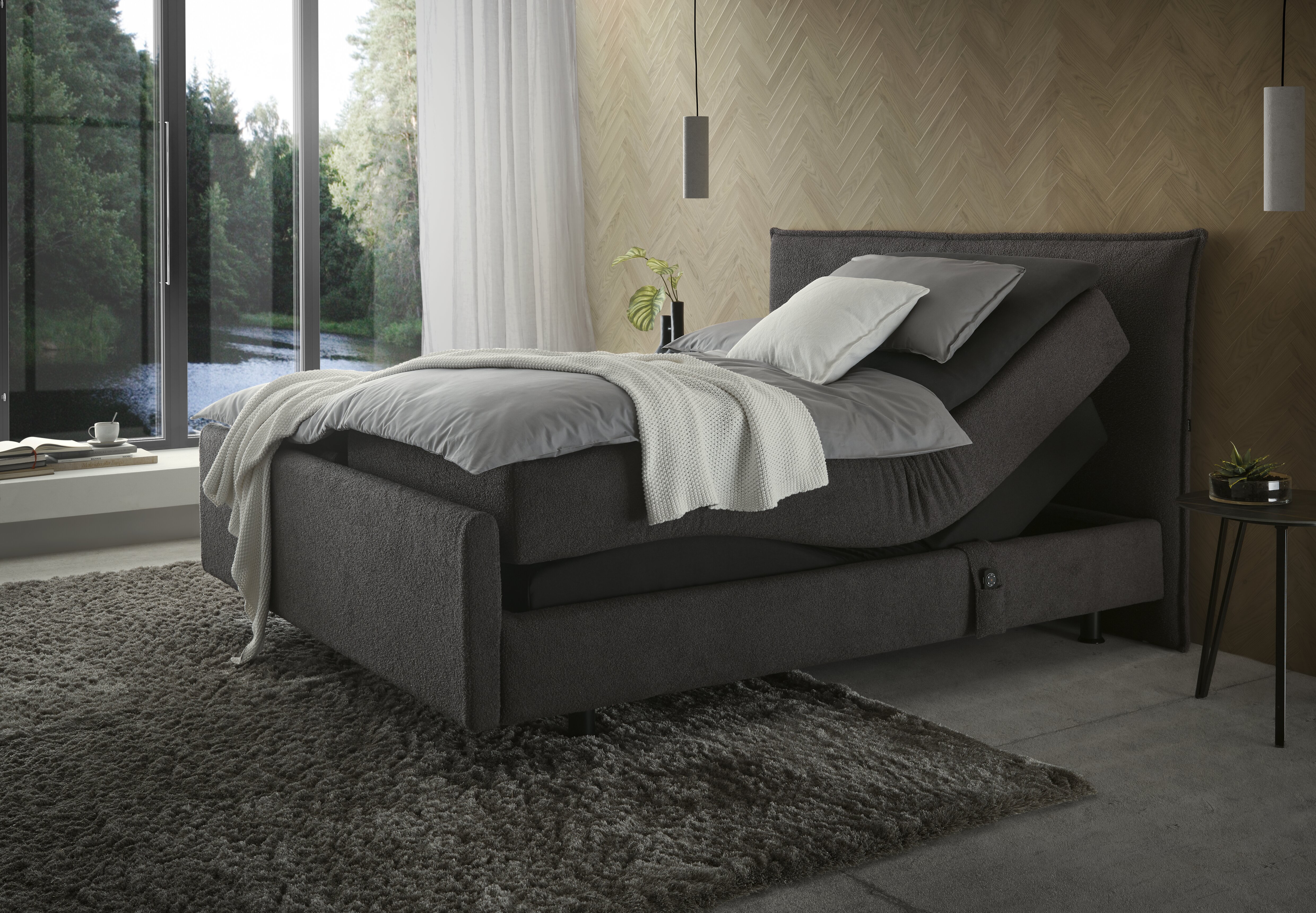 FEMIRA Boxspringbett  FeMyDream 3  - Kopfteil 10 - Liegefläche 180x200cm - mit Motoren