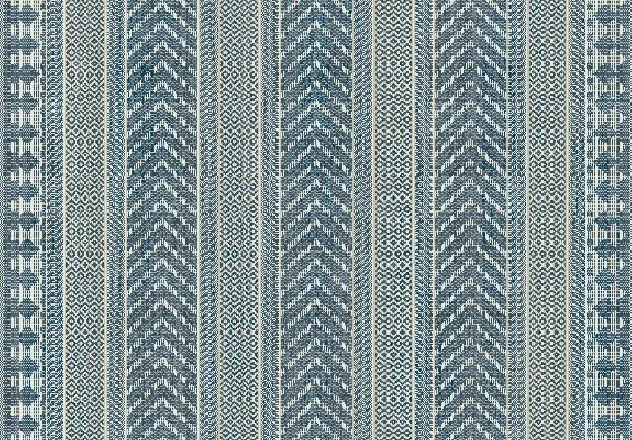 Teppich Outdoor silber/blau