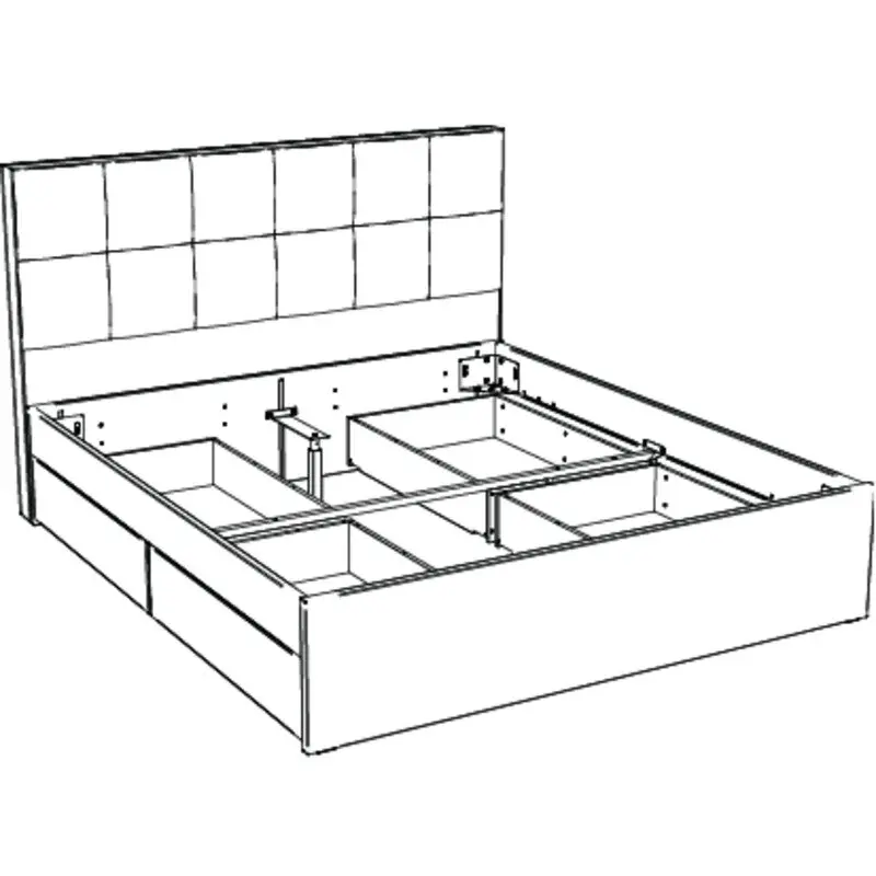 Hasena Tip-On Massivholzbett OTELLO - 180 x 200 cm - Buche weiss deckend, lackiert