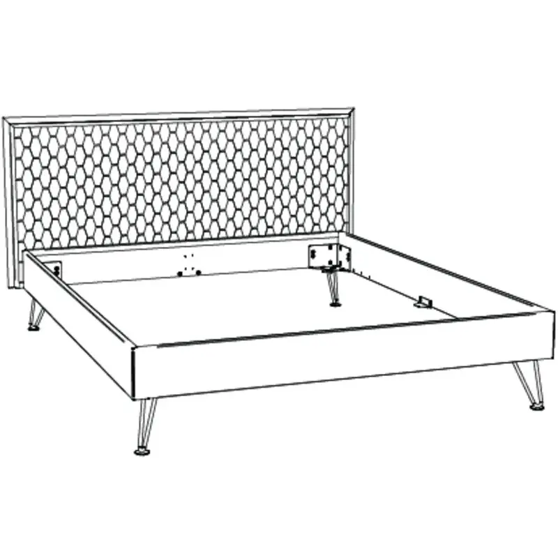 Hasena Massivholzbett SARA - 140x200 cm Fuss: 20 - Nussbaum, geölt