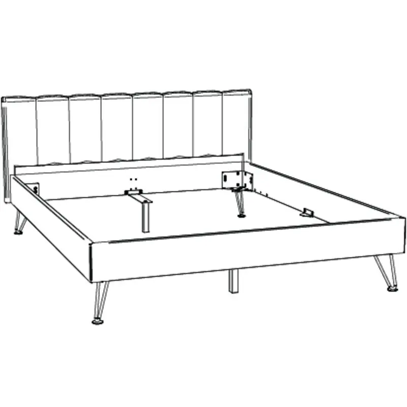 Hasena Massivholzbett ROBERTO - 180x200 cm Fuss: 20 - Wildeiche natur, geölt