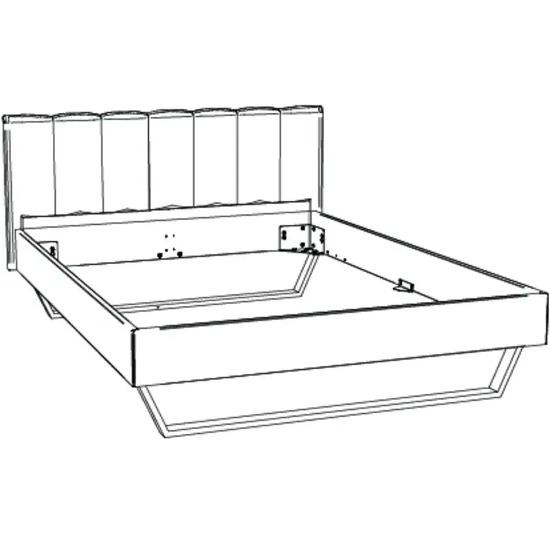 Hasena Massivholzbett ENRICO - 140x200 cm Fuss: 25 - Nussbaum, geölt