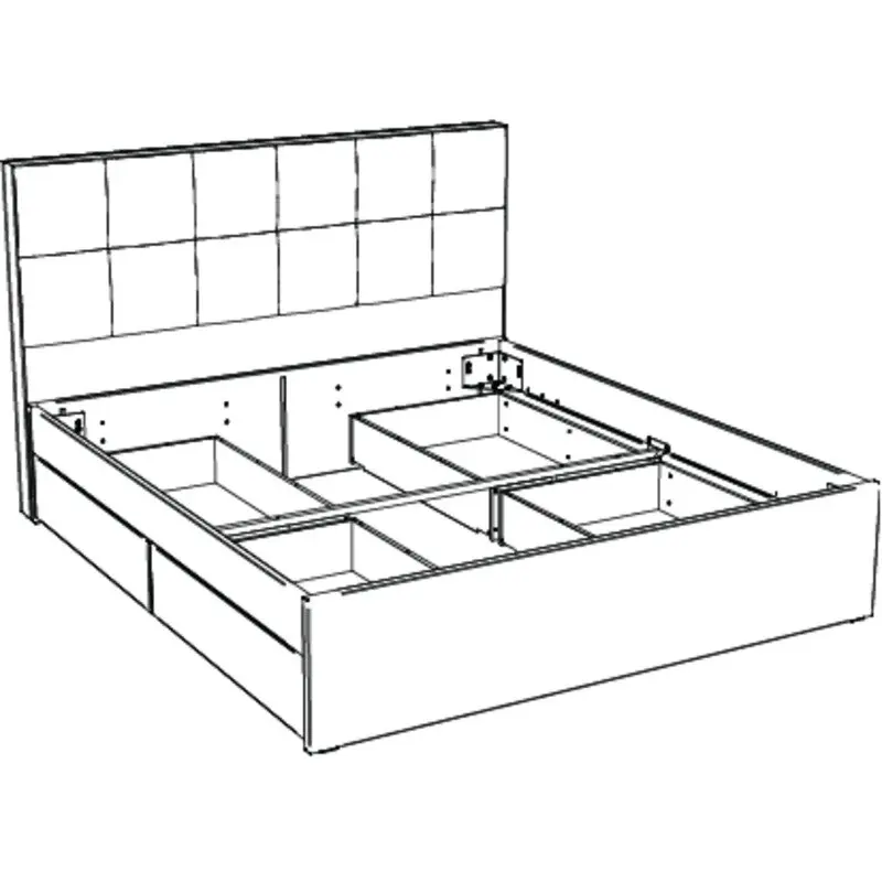 Hasena Tip-On Massivholzbett OTELLO - 140 x 200 cm - Buche weiss deckend, lackiert