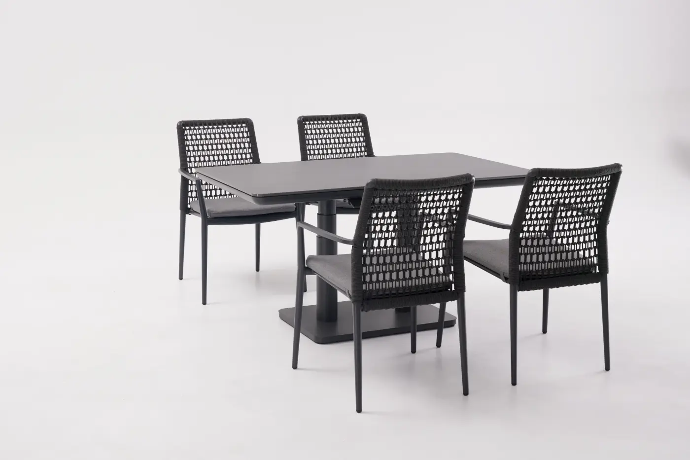 Gartentisch Couchtisch Aline,140x80x51/72 cm, höhenverste...