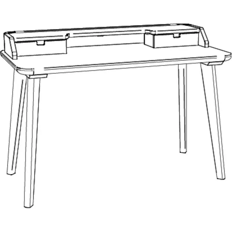 Hasena Sekretär ASKA - 120 cm - Buche weiss deckend, lackiert