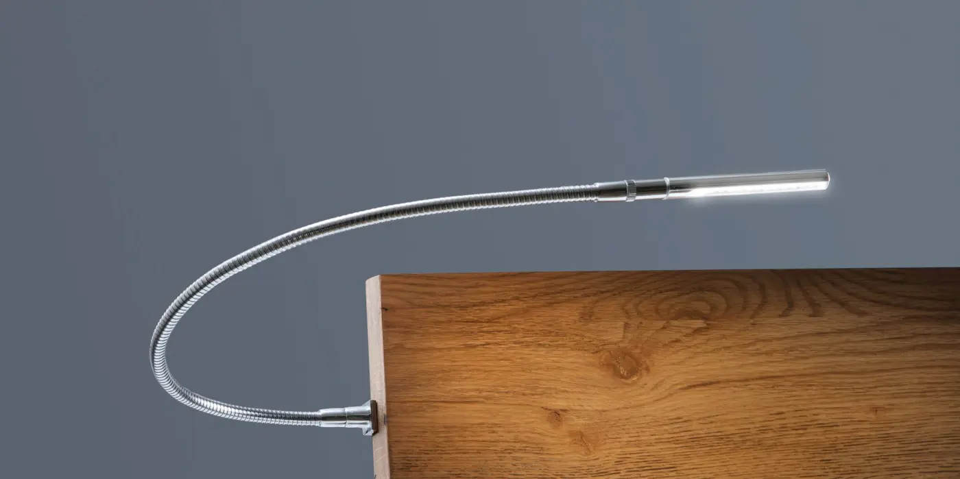 Hasena Leselampe BOA - Metallfarbe: Chrom