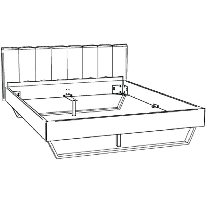 Hasena Massivholzbett ENRICO - 160x200 cm Fuss: 20 - Wildbuche natur, geölt