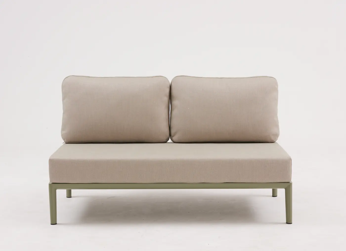 Gartensofa 2-Sitzer o. Armlehnen Fiore, Aluminiumgestell ...