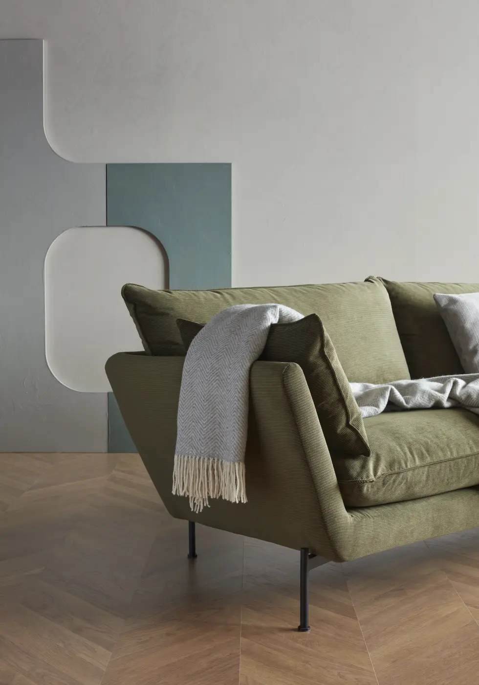 Hasle Lux 3-Sitzer Sofa mit Cordstoff