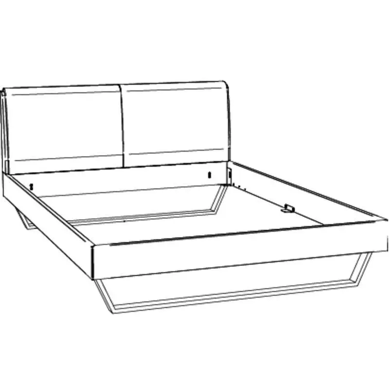 Hasena Massivholzbett PIETRO - 140x200 cm Fuss: 20 - Wildeiche natur, geölt
