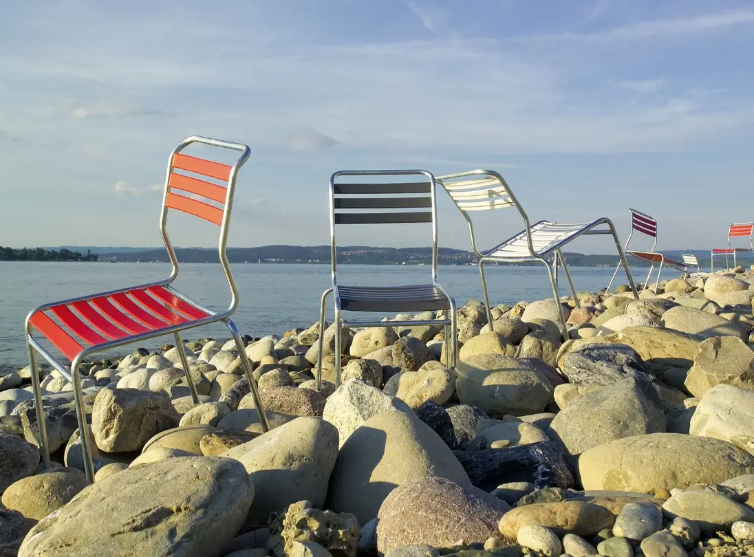 Schaffner Gartenstuhl - Säntis Lättli-Stuhl ohne Armlehne - Türkis