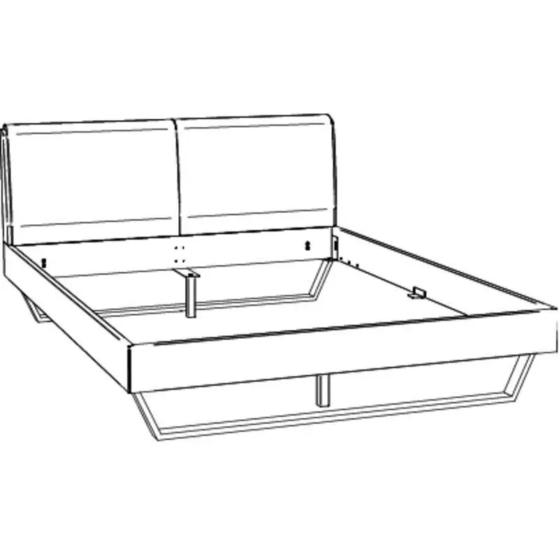Hasena Massivholzbett PIETRO - 180x200 cm Fuss: 20 - Wildeiche natur, geölt