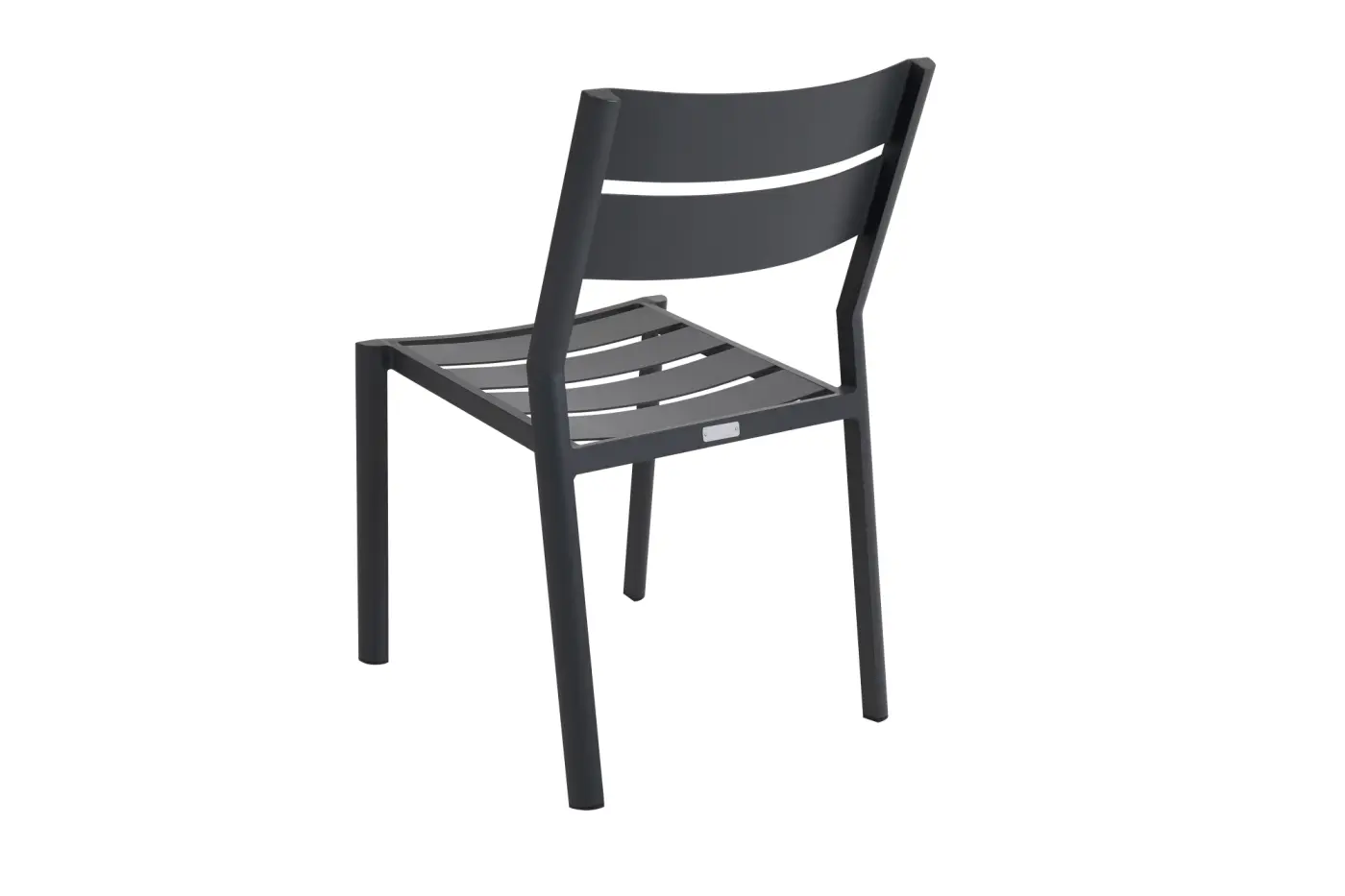 Gartenstuhl Delia anthrazit/grau, ohne Armlehnen, stapelbar
