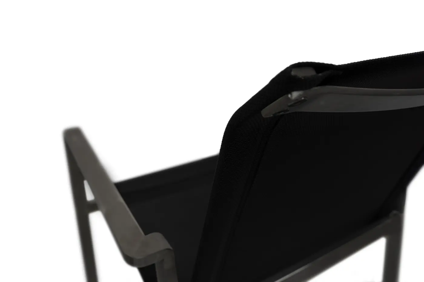 Gartenstuhl Sofia, Textilen silber-schwarz, Gestell Tiger...